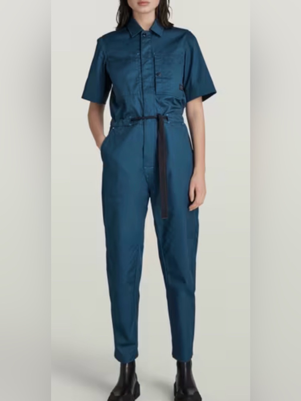 G Star Army Jumpsuit Roozon Twill II women xs blue utility military overall blue